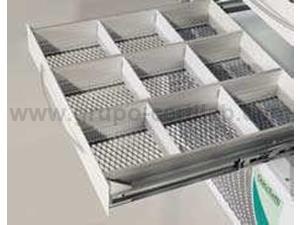 GAVETA DE ALUMÍNIO 360 x 400 x 75 mm SEM DIVISÕES